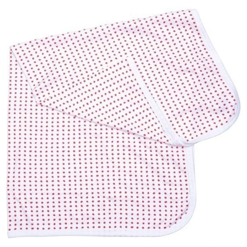 Organic Baby Receiving Blanket & Hat Set Pink Newborn New With Tags